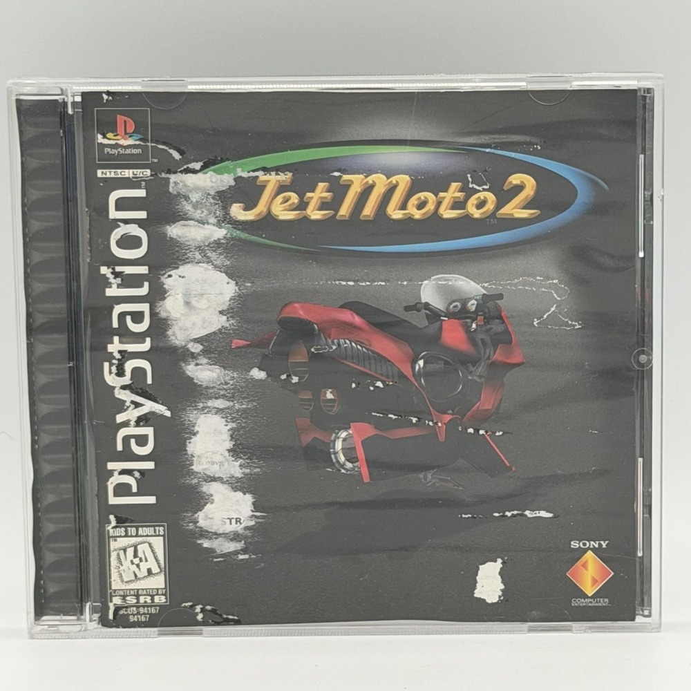 Vintage Jet Moto 2 Sony PlayStation 1 PS1 Complete CIB Racing Game K-A NTSC-U/C